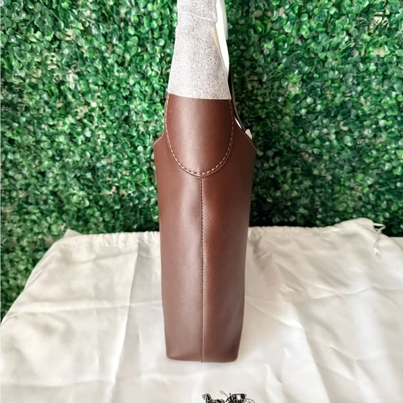 Coach Maple Brown Brooklyn 28 Leather Women's Bag NWT - Picture 6 of 7